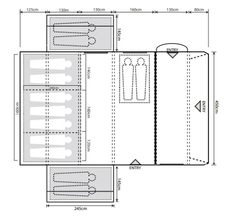 Outdoor Revolution Airedale 9.0SE Inflatable Tent - 2022 Model-1